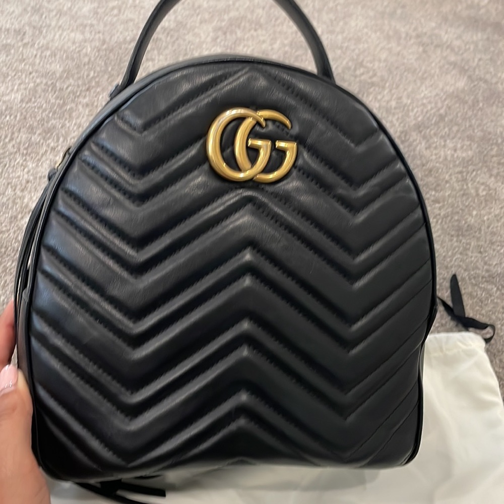 Gucci Marmont Quilted Backpack - Picture 4 of 10
